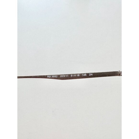 RAY-BAN RB3682 Silver Grey Gradient Hexagonal Sunglasses - Picture 15 of 16